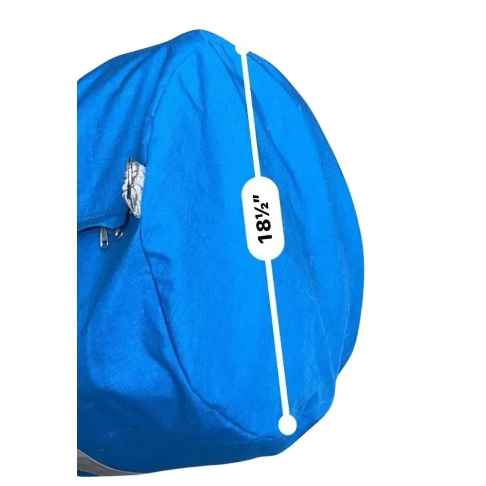 Vintage 80s Eastpak Blue Canvas Duffel Bag XXL Carry On Gym Travel Weekender